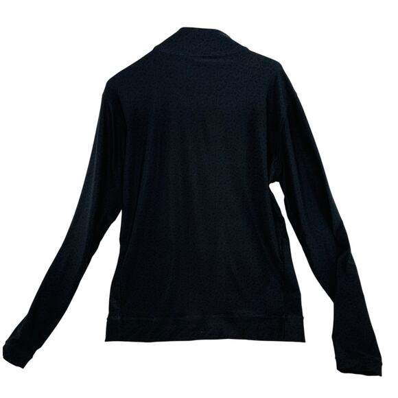 Swag Golf Stacked Skulls Performance Quarter-Zip Sweater in Black size Medium - Picture 7 of 8